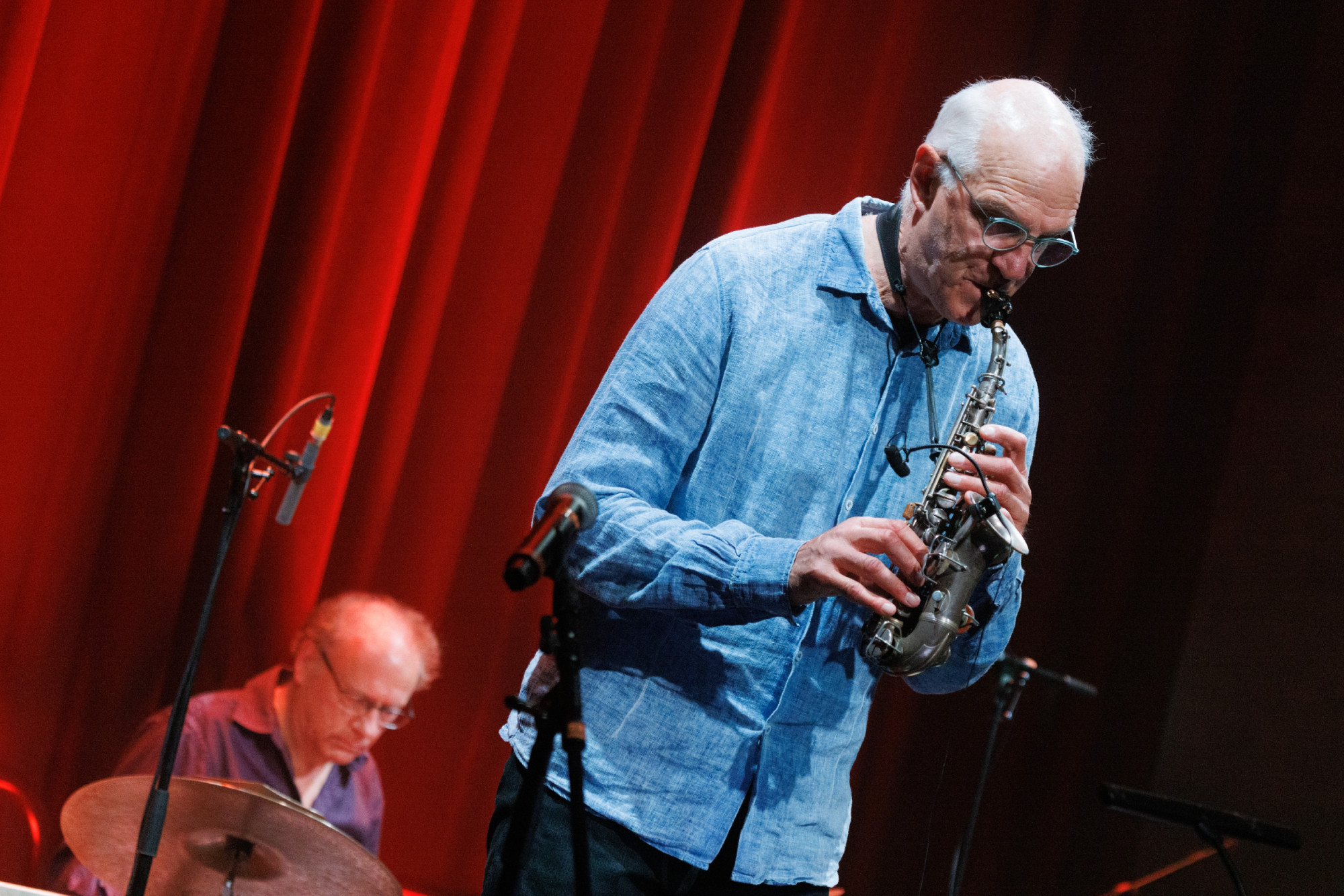 EJF: News / Saxofonist Andreas Gummersbach, der gemeinsam mit Gitarrist Manfred Matulla auf dem Genussmarkt im Niederort zu hören sein wird, war schon mit vielen unterschiedlichen Formationen auf dem Jazzfestival zu Gast. (Foto: Wilfried Gerharz)